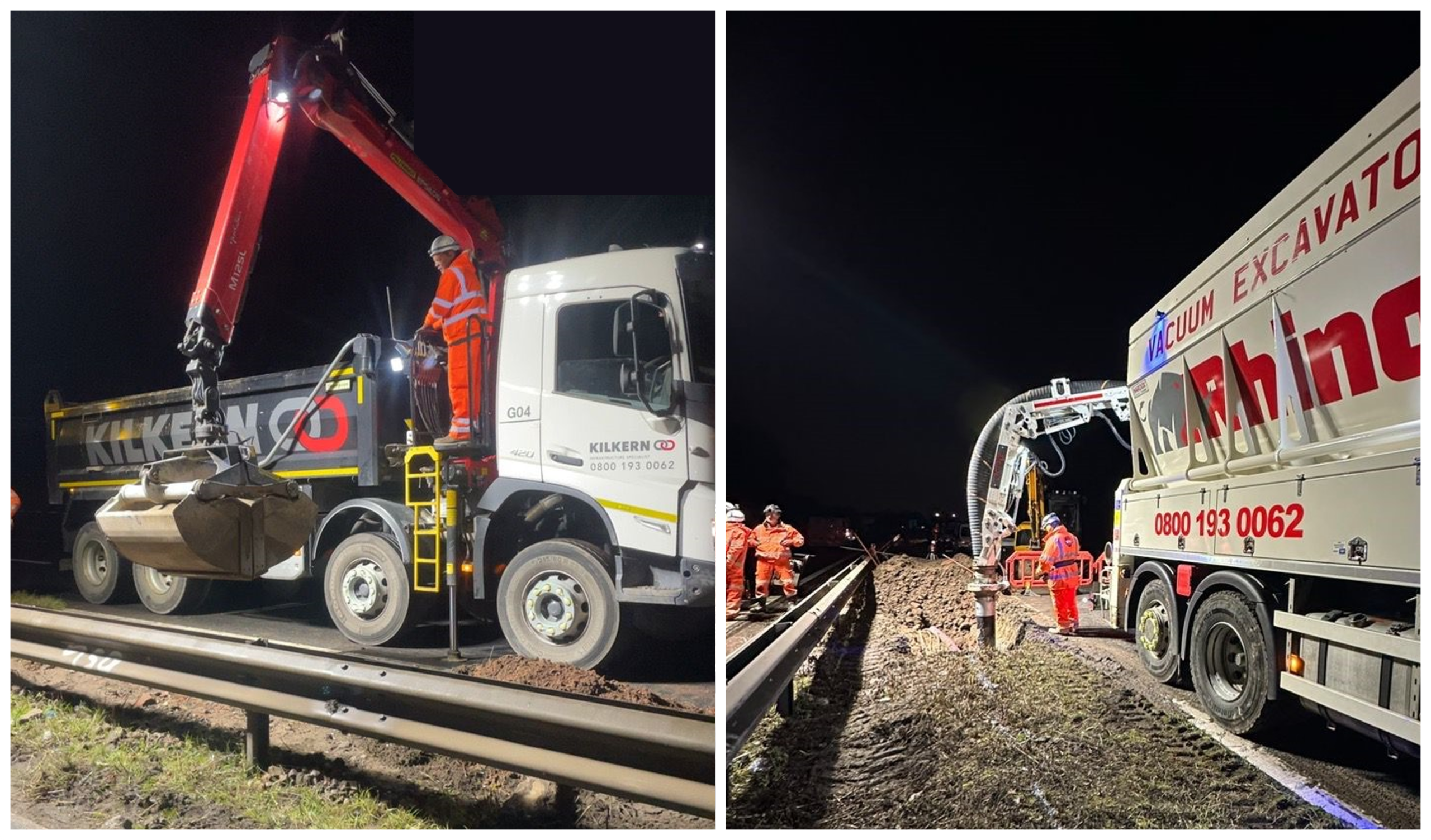 Kilkern and VAC UK highway civil engineering options on the M62