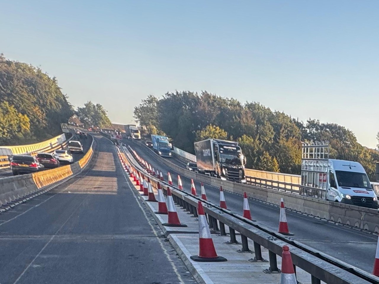 Civil engineering and highways specialist Kilkern working on the A1 Wentbridge Bridge